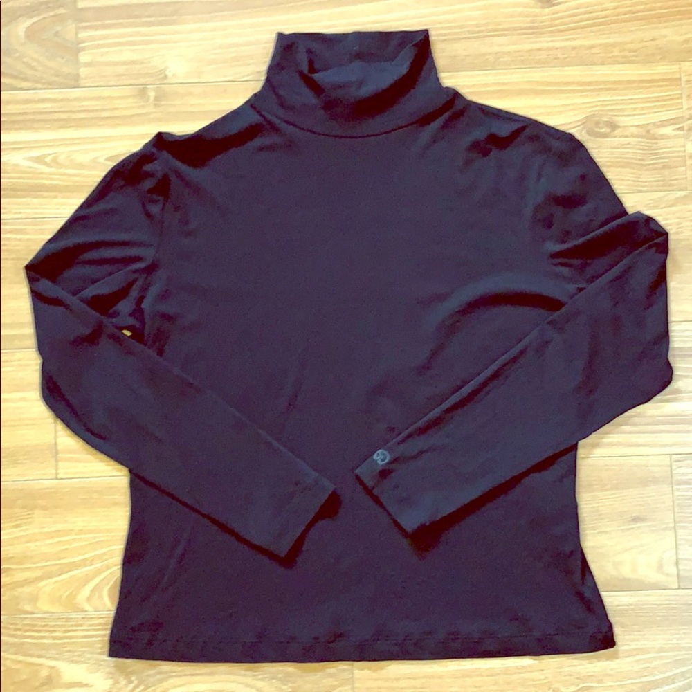 St. John Sport Black Turtleneck M vintage